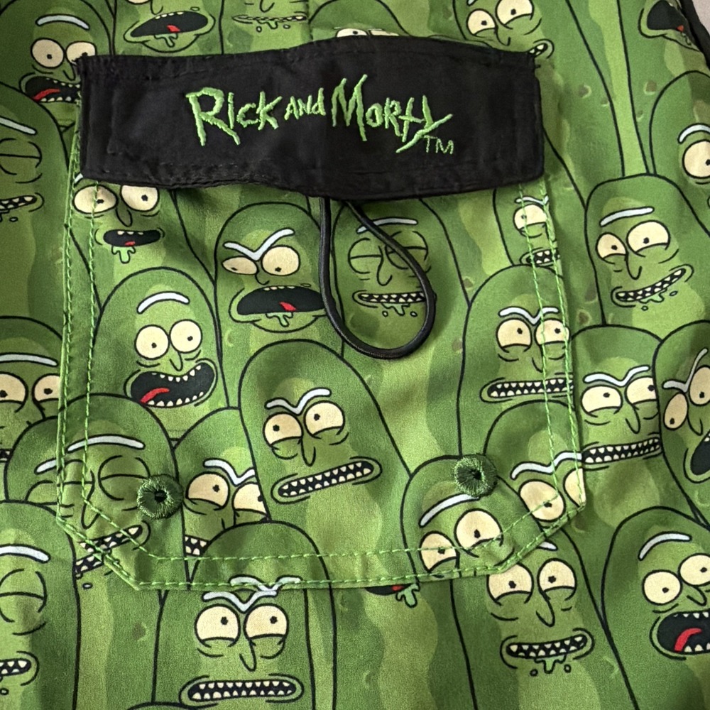 Rick and Morty Board Shorts Adult Men's Swim Trunks Size 32 Beach Pool Resort - Picture 5 of 7
